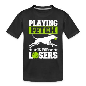 Flyball Sports canins - T-shirt bio Premium Enfant - noir - Devant