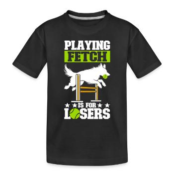 Flyball Sports canins - T-shirt bio Premium Enfant - noir - Devant