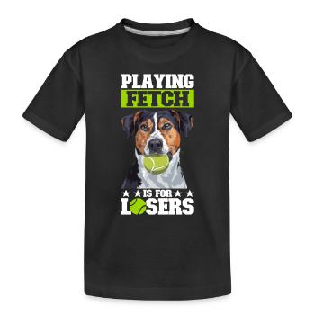 Flyball Sports canins - T-shirt bio Premium Enfant - noir - Devant