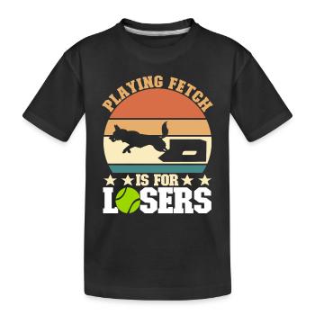 Flyball Sports canins - T-shirt bio Premium Enfant - noir - Devant
