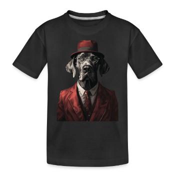 Deutsche Dogge - Kinder Premium Bio T-Shirt - Schwarz - Vorne