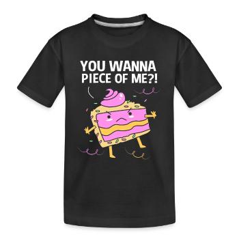 Gâteau Tartelette Décoration Gâteau - T-shirt bio Premium Enfant - noir - Devant