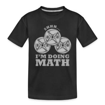 Shhh... Ich Rechne Mit Gewichten: Humor Für - Kinder Premium Bio T-Shirt - Schwarz - Vorne