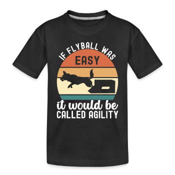 Flyball Sports canins - T-shirt bio Premium Enfant - noir - Devant