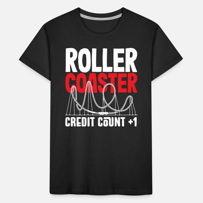 Roller Coaster Credit Counter +1 Kids' Premium Organic T-Shirt
