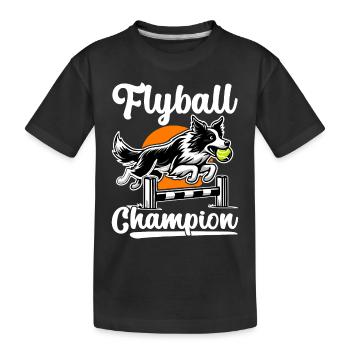 Flyball Sports canins - T-shirt bio Premium Enfant - noir - Devant