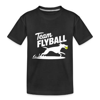 Flyball Sports canins - T-shirt bio Premium Enfant - noir - Devant