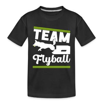 Flyball Sports canins - T-shirt bio Premium Enfant - noir - Devant