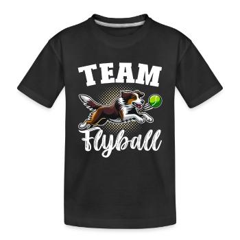 Flyball Sports canins - T-shirt bio Premium Enfant - noir - Devant