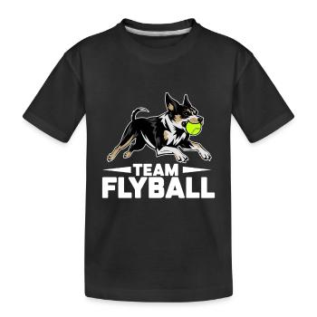 Flyball Sports canins - T-shirt bio Premium Enfant - noir - Devant