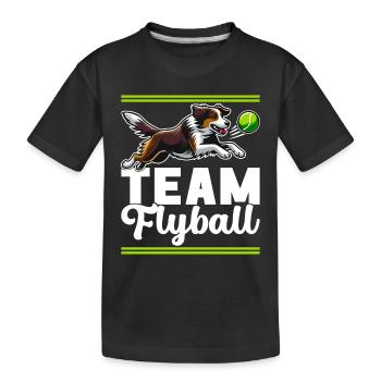 Flyball Sports canins - T-shirt bio Premium Enfant - noir - Devant