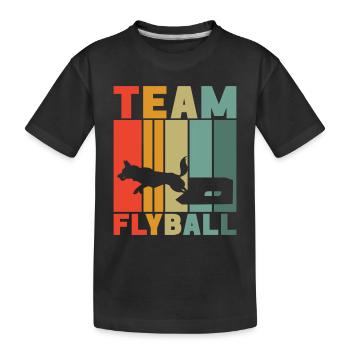 Flyball Sports canins - T-shirt bio Premium Enfant - noir - Devant