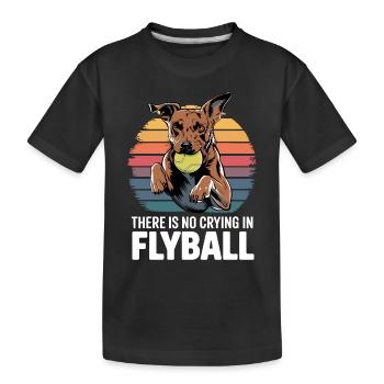 Flyball Sports canins - T-shirt bio Premium Enfant - noir - Devant
