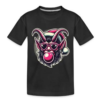 Weihnachten Krampus Lustige Sigma Male Style - Kinder Premium Bio T-Shirt - Schwarz - Vorne