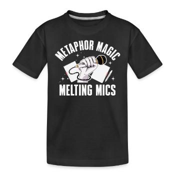 Poetry Slam Metaphor Magic Slam Poetry - Kids' Premium Organic T-Shirt - black - Front