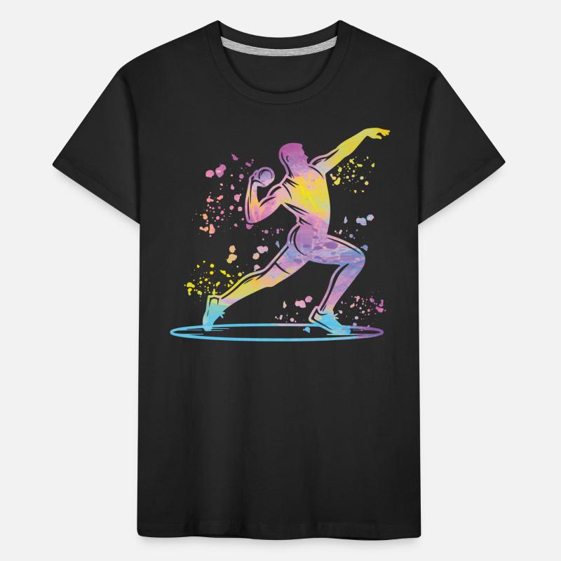 Lanceur de poids Colorsplash Lancer de poids T-shirt bio Premium Enfant