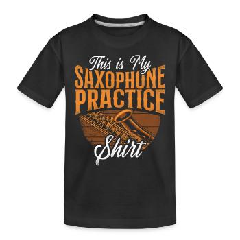 Saxophone This Is My Saxophone - Kids' Premium Organic T-Shirt - black - Front