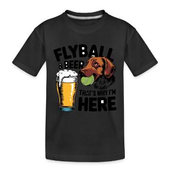 Flyball Sports canins - T-shirt bio Premium Enfant - noir - Devant