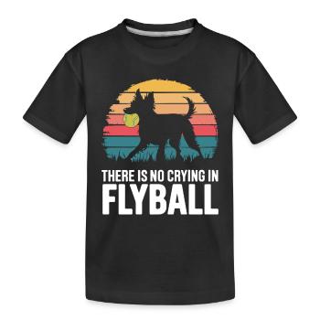 Flyball Sports canins - T-shirt bio Premium Enfant - noir - Devant