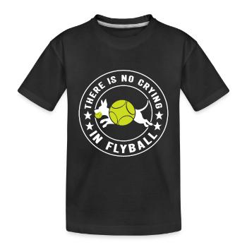 Flyball Sports canins - T-shirt bio Premium Enfant - noir - Devant