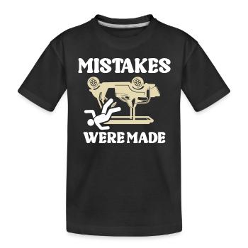 Fehler Wurden Gemacht Humorvoller Auto-Unfall - Kinder Premium Bio T-Shirt - Schwarz - Vorne