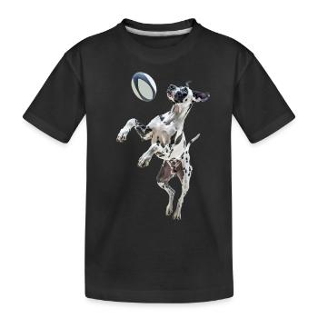 Deutsche Dogge - Kinder Premium Bio T-Shirt - Schwarz - Vorne
