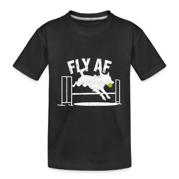 Flyball Sports canins - T-shirt bio Premium Enfant - noir - Devant