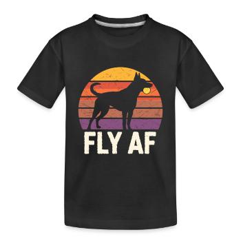 Flyball Sports canins - T-shirt bio Premium Enfant - noir - Devant