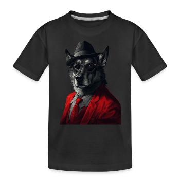 Norwegischer Elchhund - Kinder Premium Bio T-Shirt - Schwarz - Vorne