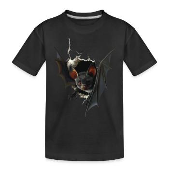 Schläger - Kinder Premium Bio T-Shirt - Schwarz - Vorne