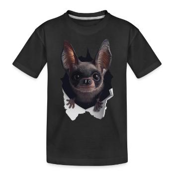Schläger - Kinder Premium Bio T-Shirt - Schwarz - Vorne
