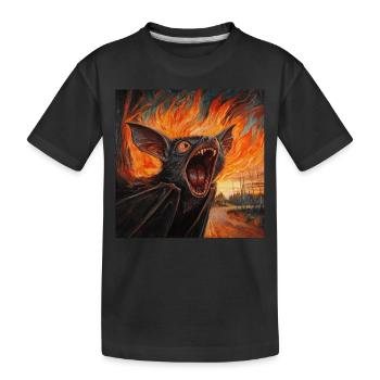 Schläger - Kinder Premium Bio T-Shirt - Schwarz - Vorne