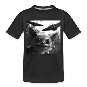 Schläger - Kinder Premium Bio T-Shirt - Schwarz - Vorne