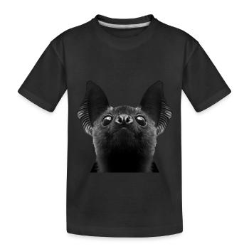 Schläger - Kinder Premium Bio T-Shirt - Schwarz - Vorne