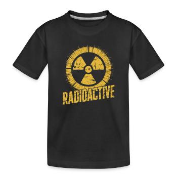 Radioactive - Kinder Premium Bio T-Shirt - Schwarz - Vorne