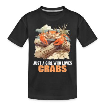 Crabe Crabe - T-shirt bio Premium Enfant - noir - Devant
