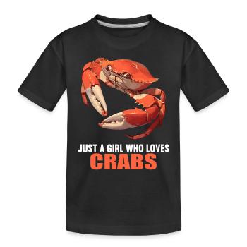 Crabe Crabe - T-shirt bio Premium Enfant - noir - Devant