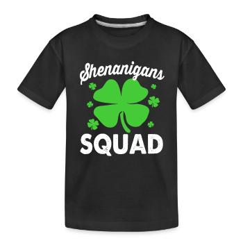 Shenanigan - Kinder Premium Bio T-Shirt - Schwarz - Vorne