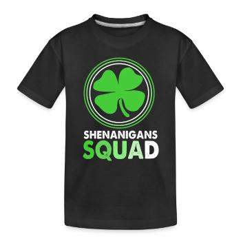 Shenanigan - Kinder Premium Bio T-Shirt - Schwarz - Vorne