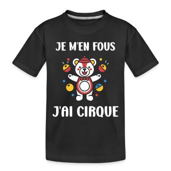 Humour cirque - T-shirt bio Premium Enfant - noir - Devant