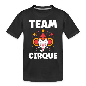 Humour cirque - T-shirt bio Premium Enfant - noir - Devant