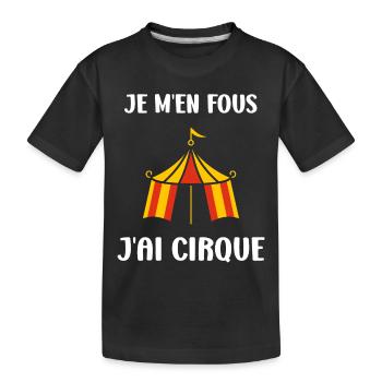 Humour cirque - T-shirt bio Premium Enfant - noir - Devant