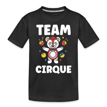 Humour cirque - T-shirt bio Premium Enfant - noir - Devant