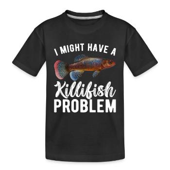 Killifisch Aquarium Amateurs de poissons - T-shirt bio Premium Enfant - noir - Devant