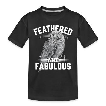 Papageienbesitzer Papageienleben Und Exotischer - Kinder Premium Bio T-Shirt - Schwarz - Vorne