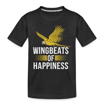 Papageienbesitzer Papageienleben Und Exotischer - Kinder Premium Bio T-Shirt - Schwarz - Vorne