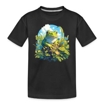 Grenouilles Grenouilles - T-shirt bio Premium Enfant - noir - Devant