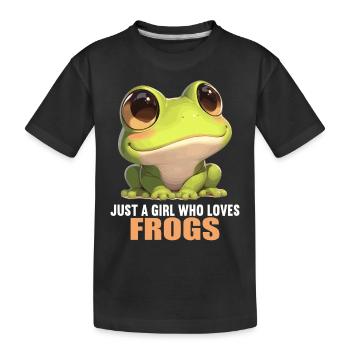 Grenouilles Grenouilles - T-shirt bio Premium Enfant - noir - Devant