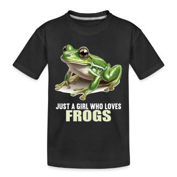 Grenouilles Grenouilles - T-shirt bio Premium Enfant - noir - Devant