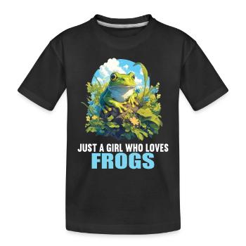 Grenouilles Grenouilles - T-shirt bio Premium Enfant - noir - Devant